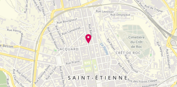 Plan de Triangle Intérim, 18 Rue Charles de Gaulle, 42000 Saint-Étienne
