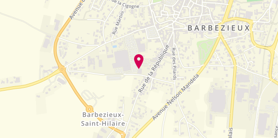 Plan de Profil Intérim, 54A Rue de la République, 16300 Barbezieux-Saint-Hilaire