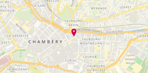Plan de R.A.S Intérim Chambéry, 2 Rue Victor Hugo, 73000 Chambéry