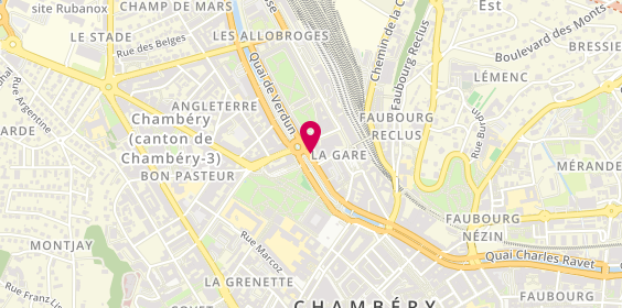 Plan de TridenTT Travail Temporaire, 178 Bis Quai Charles Roissard, 73000 Chambéry