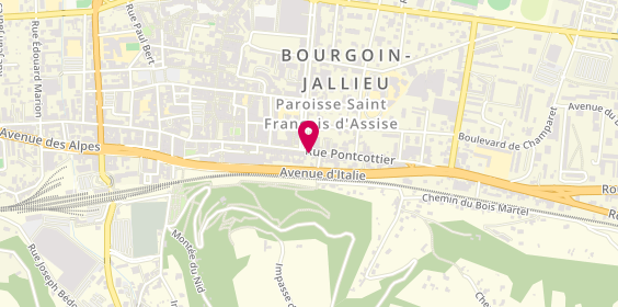 Plan de Start People, 38 Rue Pontcottier, 38300 Bourgoin-Jallieu