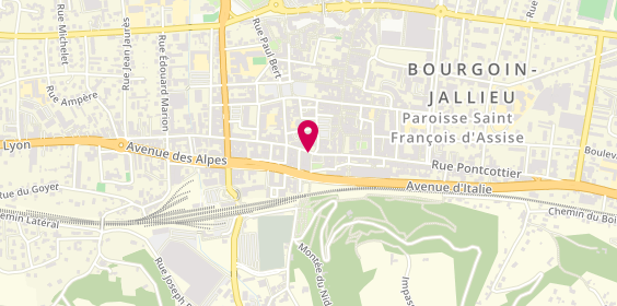 Plan de Dauphi Interim, 26 Rue de la République, 38300 Bourgoin-Jallieu