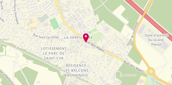 Plan de Help'Emploi, 44 Rue des Alpes, 38290 La Verpillière