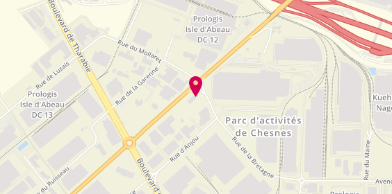 Plan de Adecco, 6 Rue de Bretagne, 38070 Saint-Quentin-Fallavier
