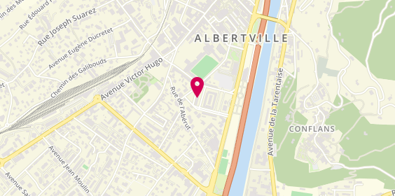 Plan de Agence intérim Synergie Albertville, 2 avenue Parisot de la Boisse, 73200 Albertville