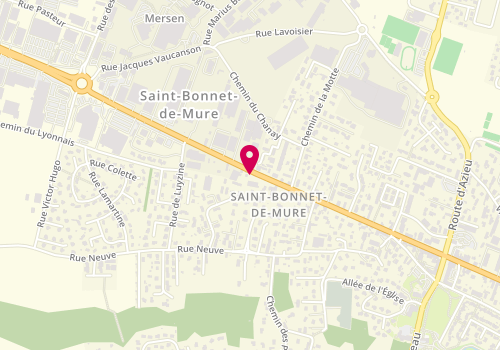 Plan de Start People, 99 Avenue Charles de Gaulle
Route Nationale 6, 69720 Saint-Bonnet-de-Mure