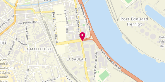 Plan de Abalone Agence d’emplois Oullins, 9 avenue des Saules, 69600 Oullins-Pierre-Bénite