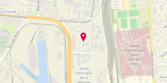 Plan de Kitework - coworking Lyon, 13 Rue Pierre Gilles de Gennes Immeuble B, 69007 Lyon
