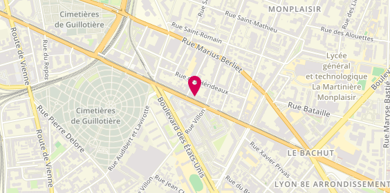 Plan de ITS Travail Temporaire, 277 avenue Berthelot, 69008 Lyon