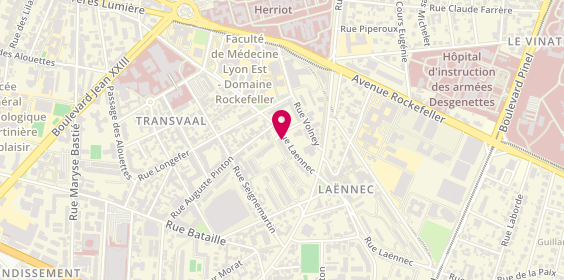 Plan de Job-medical lyon, 70 Rue Laënnec, 69008 Lyon