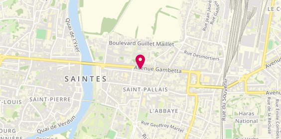 Plan de Domino Care RH Saintes, 58 avenue Gambetta, 17100 Saintes