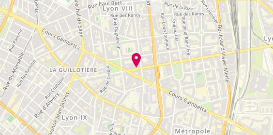 Plan de Aprojob - Kalixens, 29 avenue Félix Faure, 69003 Lyon