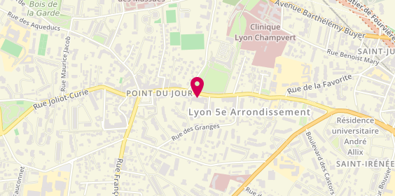 Plan de SAPELLI INTERIM - Professionnels de la menuiserie, 61 avenue du Point du Jour, 69005 Lyon