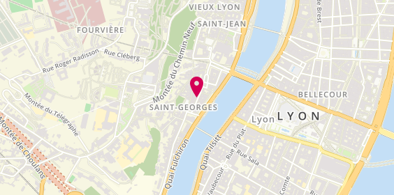 Plan de Polygones Vieux Lyon : Espace de coworking, d'Événementiel, incubateur, 28 Rue du Doyenné, 69005 Lyon