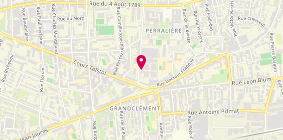 Plan de Agence d'Intérim Lyon - EXCELLIANCE, 113 Rue du 1er Mars 1943, 69100 Villeurbanne
