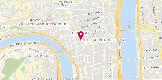 Plan de Citywork | Location de bureaux et Domiciliation | le 21 Terreaux, 21/23 Rue d'Algérie, 69001 Lyon