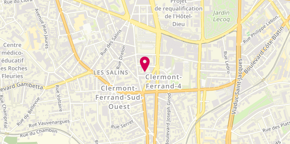 Plan de Cowork'It, 7 Rue Barillot Veuve Coupelon, 63000 Clermont-Ferrand