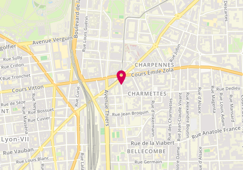 Plan de SUPPLAY Commerce/Grande distribution & Hôtellerie, Restauration, Evènementiel, 4 Rue Bellecombe, 69100 Villeurbanne