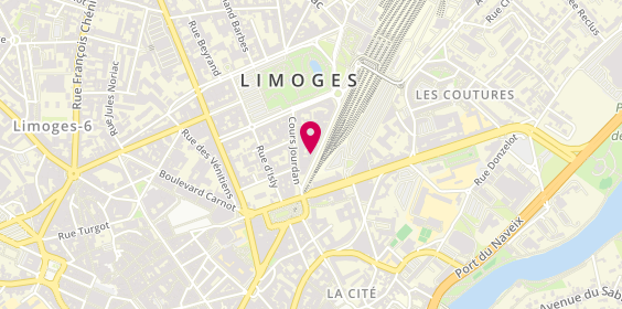 Plan de Agence intérim Synergie Limoges, 3 avenue du Général de Gaulle, 87000 Limoges