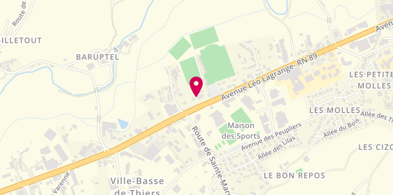 Plan de Val d'Allier Intérim, 123 avenue Léo Lagrange, 63300 Thiers