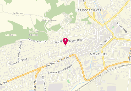 Plan de Menway Emploi, 27 Place du Château, 01120 Montluel