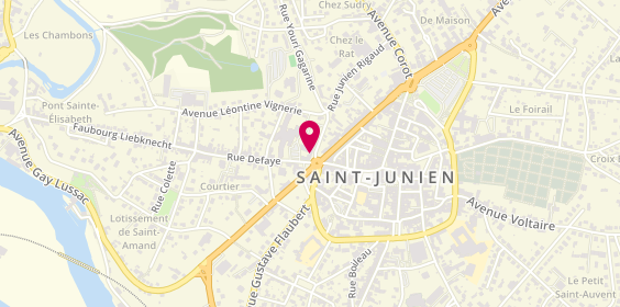 Plan de Manpower Saint-Junien, 1 Rue Junien Rigaud, 87200 Saint-Junien
