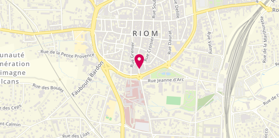 Plan de R.A.S Intérim Riom, 50 Rue du Commerce, 63200 Riom