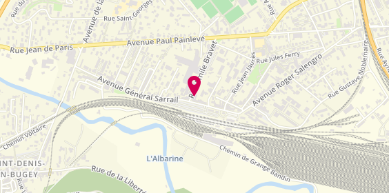 Plan de Ergalis Ambérieu-en-Bugey, 24 avenue du Général Sarrail, 01500 Ambérieu-en-Bugey