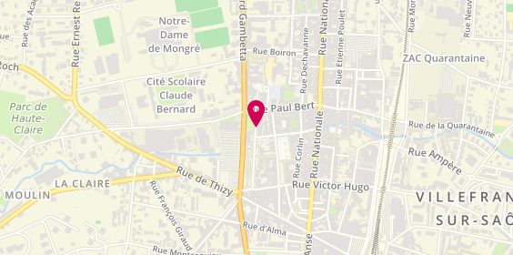 Plan de Isa Interim, 222 Rue Paix, 69400 Villefranche-sur-Saône