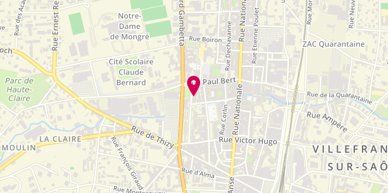 Plan de Ergos Villefranche-Sur-Saône, 222 Rue de la Paix, 69400 Villefranche-sur-Saône