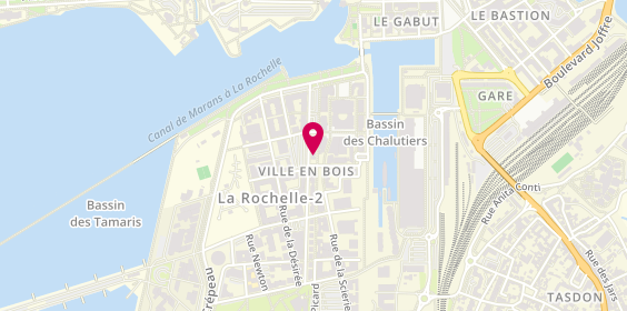 Plan de Samsic Emploi la Rochelle, 28 avenue des Amériques, 17000 La Rochelle