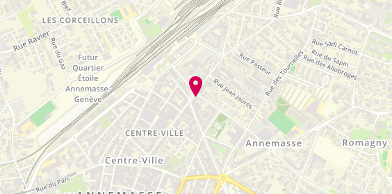 Plan de Arve Interim Intérim & Recrutement - Annemasse, 34 Rue du Chablais, 74100 Annemasse
