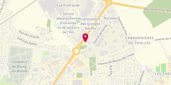 Plan de Agence intérim Synergie Bourg en Bresse, 131 avenue de Parme, 01000 Bourg-en-Bresse