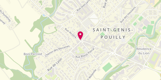 Plan de Manpower, 7 place de la Fontaine, 01630 Saint-Genis-Pouilly