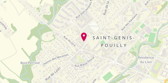 Plan de Adecco, 7 Rue de Gex, 01630 Saint-Genis-Pouilly