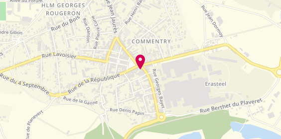 Plan de ADEF/Adef+ Commentry, 3 Rue Christophe Thivrier, 03600 Commentry