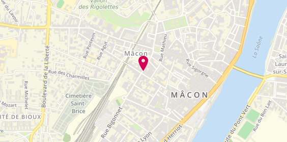 Plan de Samsic Emploi Mâcon, 33 Rue Victor Hugo, 71000 Mâcon
