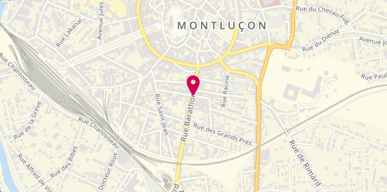 Plan de ADEF / Adef+ Montluçon, 19 Rue Barathon, 03100 Montluçon