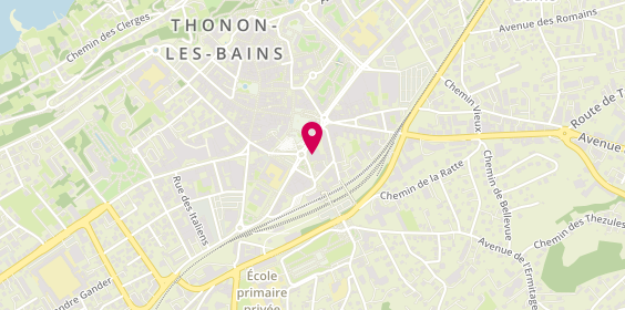 Plan de Adecco Medical, 2 avenue de la Gare, 74200 Thonon-les-Bains