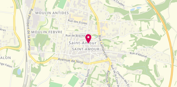 Plan de Adecco, 11 Place d'Armes, 39160 Saint-Amour