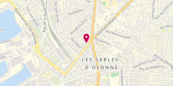 Plan de Adecco, 41 avenue Jean Jaurès, 85100 Les Sables-d'Olonne