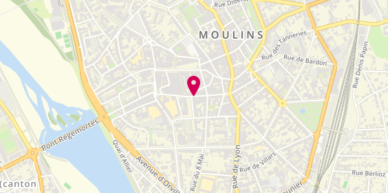 Plan de Artus Interim Moulins, 10 place de la Liberté, 03000 Moulins