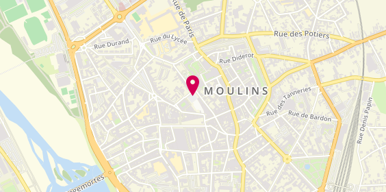 Plan de R.A.S Intérim Moulins, 3 Place Anne de France, 03000 Moulins