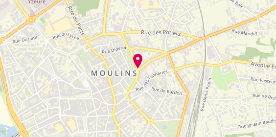 Plan de ADEF / Adef+ Moulins, 2 Rue de Bourgogne, 03000 Moulins