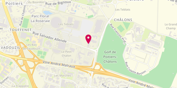 Plan de Job'Intérim, 17 Rue Salvador Allende, 86000 Poitiers