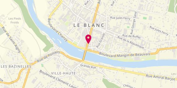 Plan de Adecco, 8 Rue Pierre Colin de Souvigny, 36300 Le Blanc