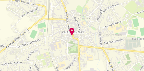 Plan de Agence intérim Synergie Chantonnay, 88 Rue Nationale, 85110 Chantonnay