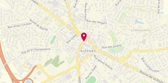 Plan de Agence intérim Synergie Aizenay, 3 Rue du Maréchal Foch, 85190 Aizenay
