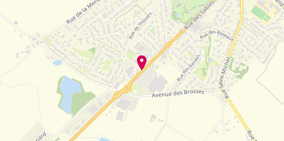 Plan de Agence intérim Synergie Essarts en Bocage, 38 Rue des Sables, 85140 Essarts-en-Bocage