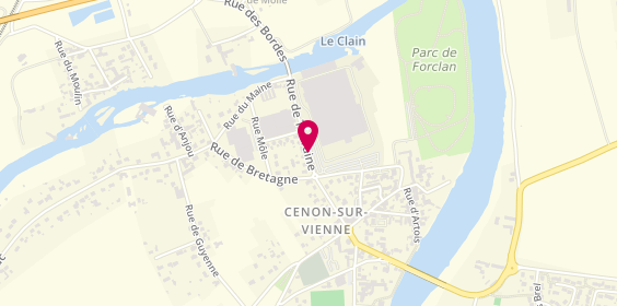 Plan de Randstad Inhouse, Rue de Touraine, 86530 Cenon-sur-Vienne